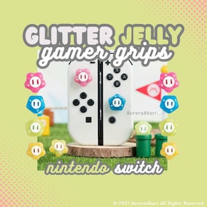 Nintendo Glitter Jelly Shaped Gamer Grips I Thumb Grips I Switch OLED/Lite