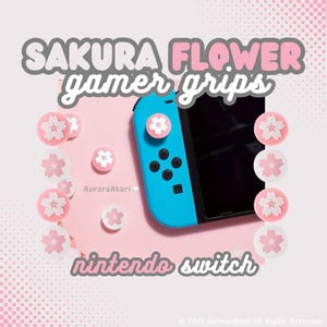 NS Cherry Blossom Sakura Flower I Thumb Grips I Nintendo Switch/OLED/Lite
