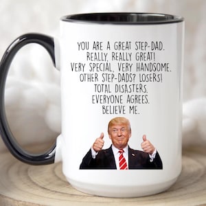 StepDad Gift, Funny Step Father Coffee Mug, Bonus Dad Present image 1