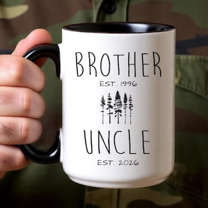 Personalized New Uncle Mug, Pregnancy Announcement Gift