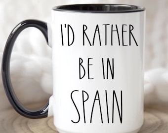 Taza de café de España: regalo divertido para amantes de los viajes