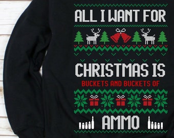 Ugly Sweater Gun Etsy