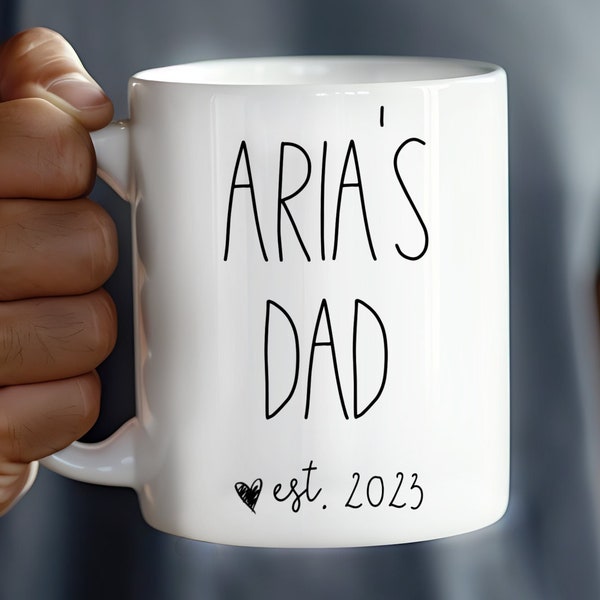 New Dad Mug First Fathers Day Gifts for Dad Daddy Mug, Personalized Dad Gift Ideas, First Time Fathers Day Gift, Daddy Coffee Cup
