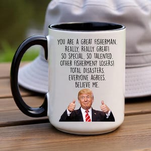 Funny Fisherman Coffee Mug: Fisherman Gag Gift for Dad