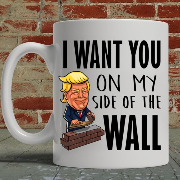 Valentine Mug Boyfriend Gift for Him Husband Coffee Mug Funny Valentines Day Gift for Men My Side of the Wall