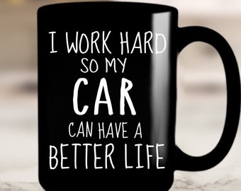 Funny Car Mug Car Guy Gift for Him Mechanic Car Enthusiast Gift, Car Lover Gifts Man Mug for Boyfriend Coffee Cup Car Gifts for Men  #