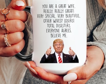Taza de café divertida para esposas - Regalo de cumpleaños personalizado para esposas, regalo de aniversario