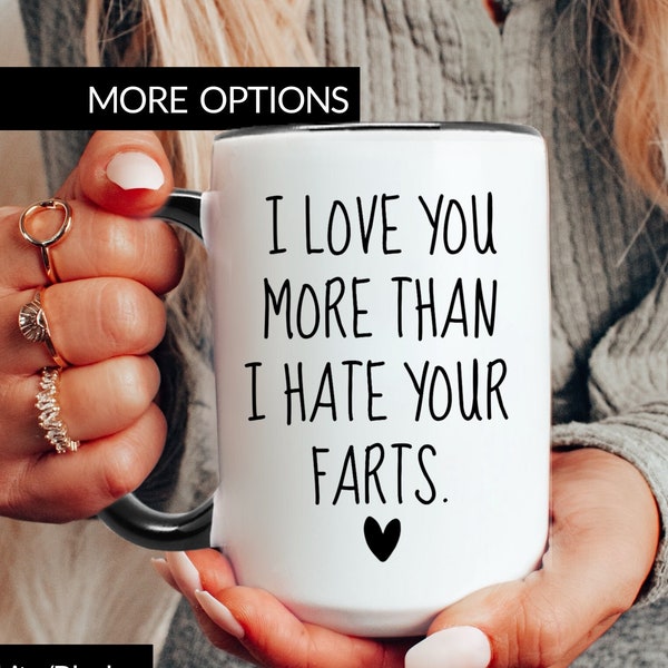 Funny Gifts for Boyfriend, Gift for Him, Gifts for Husband, Fiancé Gifts, Funny Fart Mug, Fun Anniversary Gift for Men