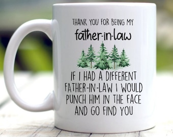 Father in Law Fathers Day Mug Gifts, Father-in-Law Gift, Father in Law Wedding Gift from Bride Father in Law Gift from Daughter in Law