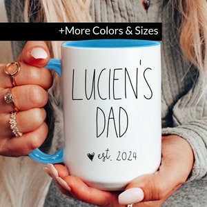 Dad mug, Gifts for Dads, 1st Fathers Day Custom Daddy Mug, Personalized New Dad Gift Ideas, First Fathers Day Gift, Daddy 2025 Coffee Cup