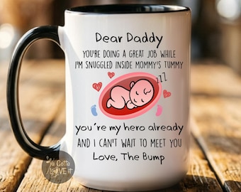 Dad To Be Mug, First Father's Day Pregnancy Announce Gift, From The Bump