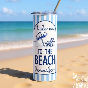 Girls Weekend Cup Custom Beach Tumbler, Girl Trip Personalized Beach Vacation Cups, Lake Life Skinny Tumblers with Straw for Vacation