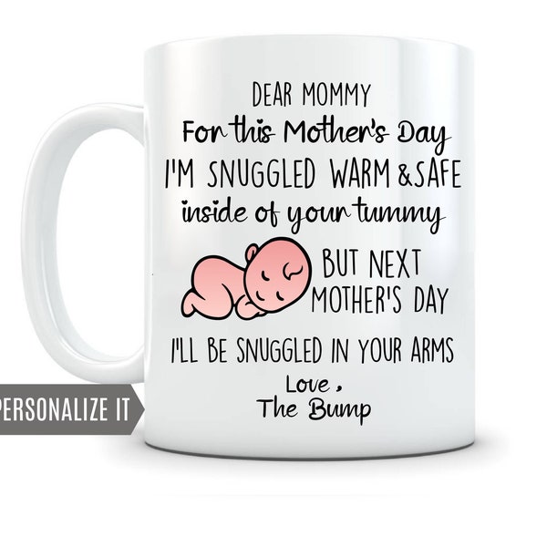 Pregnancy Gift for Mom To Be Pregnancy Mug for First Mother's Day Mother Gift Mommy Present From Baby Mothers Day Gift For Expecting Moms