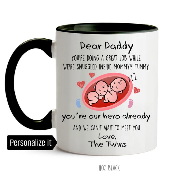 Twins Dad Gift Pregnant with Twins Pregnancy Gift for New Dad Expecting Twins Expectant Parent Gift Fathers Day Baby on the way Baby Bump