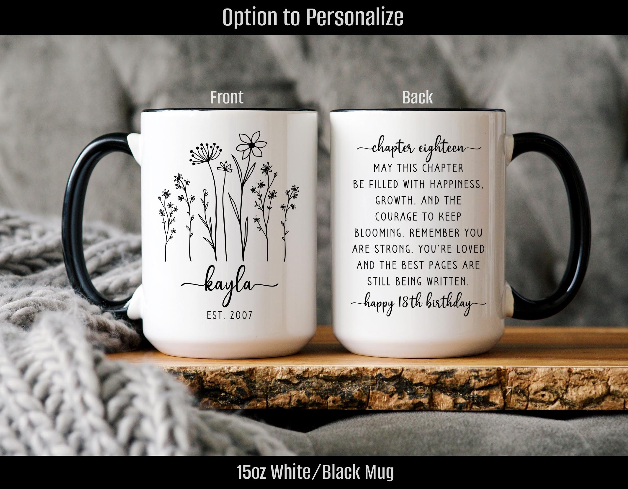 10 oz coffee mug dimensions Hydrangea Mug - 10-oz main image 0