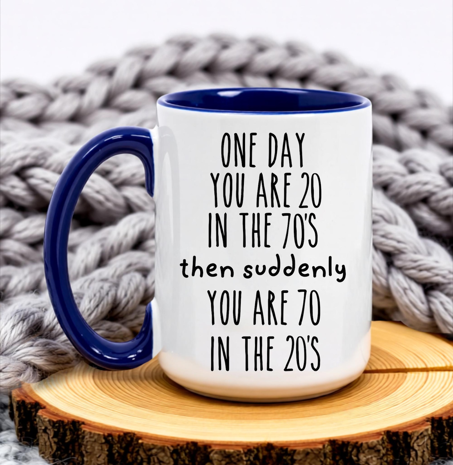 Custom 70th Birthday Mug, Personalized Turning 70 Cup - Etsy