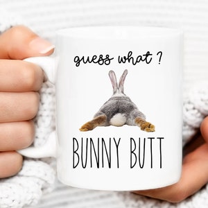 cute bunny gifts,bunny mug,rabbit mug,rabbit lover,bunny lover,bunny gifts for him,don't worry be happy,funny bunny gift,funny mug,	motivational gift,mental health gift,cheer up gift,bunny butt