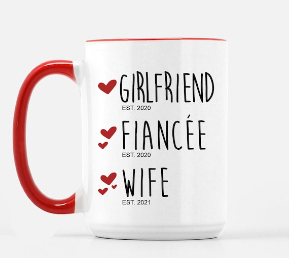 Girlfriend Fiancee Wife Mug - Future Wives cup, Anniversary Gift for Her