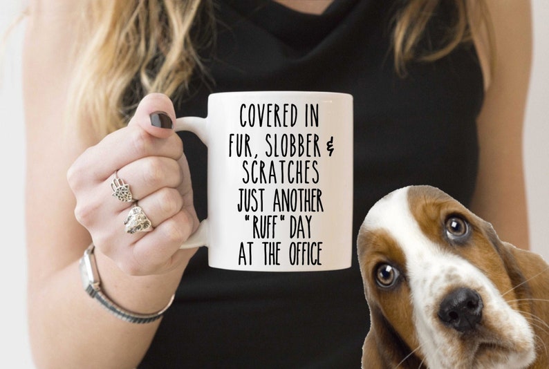Dog Sitter Dog Walker Mug Dog Coffee Cup for Pet Sitter Gifts Thank You Gift for Her for Him Funny Present Ruff Day at the Office image 1