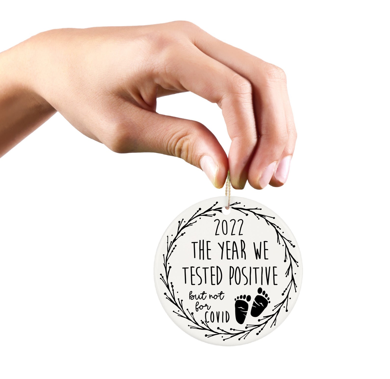 The Year We Became Pregnant Keepsake Ornament Pregnancy Etsy