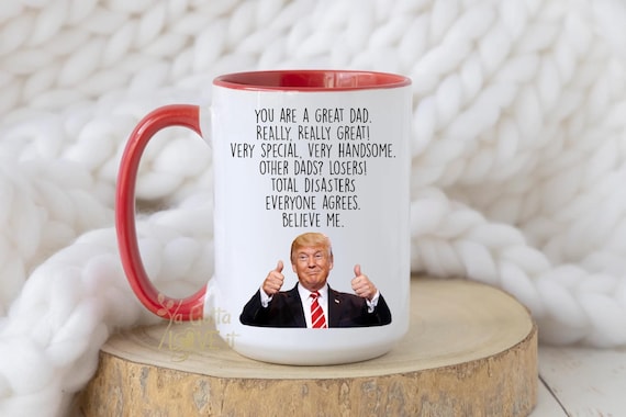Gift for Dad Mug - Funny Father Christmas Gifts from Son Daughter, Dads Birthday, Gag Coffee Cup or Coaster