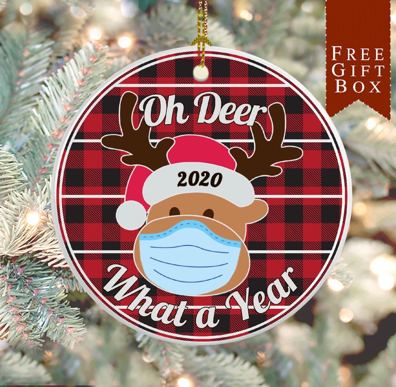 2020 Christmas Ornaments Funny Oh Deer What a Year of Pandemic | Etsy