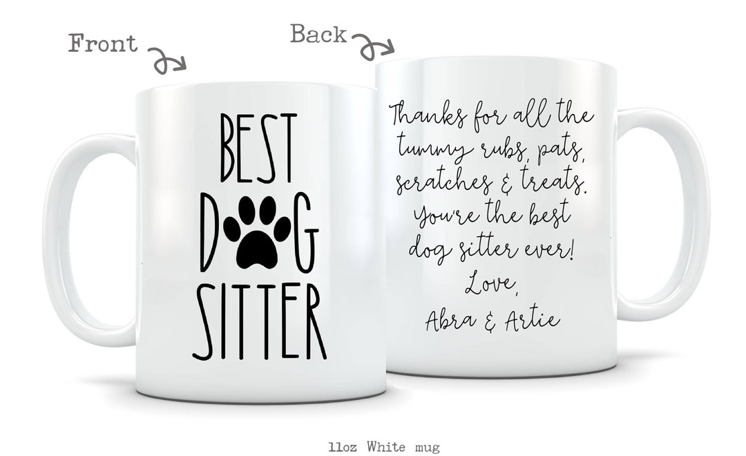 Personalized Pet Sitter Gift Personalized Dog Sitter Mug Custom Gift