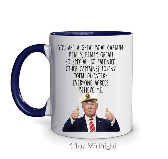 Boat Captain Mug, Fathers Day Captain Appreciation, Funny Nautical Boat Captain Gifts, Boating coffee mug