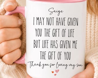 Daughter In Law Gift, Future Daughter In Law Mug Gift for Bride to be, Wedding Gift, Son's Wife for Birthday Gift, Coffee Cup DL001