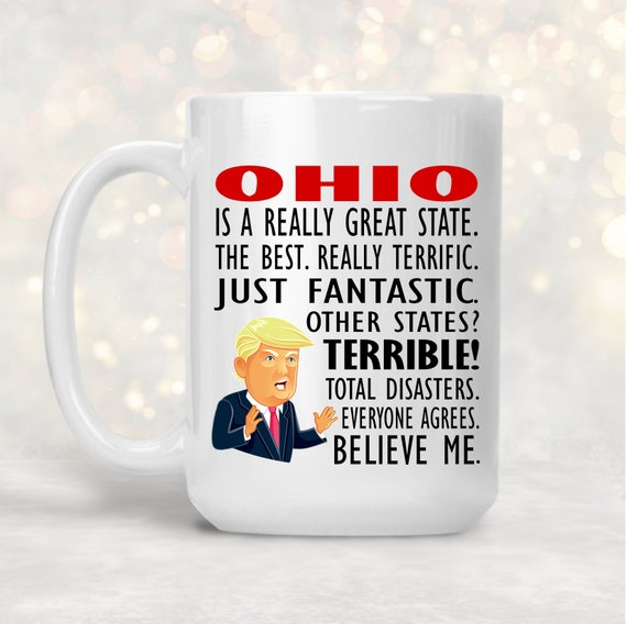 OHIO Mug, OH Cup, Ohio State Mug, State of Ohio Pride Funny Coffee Cup 