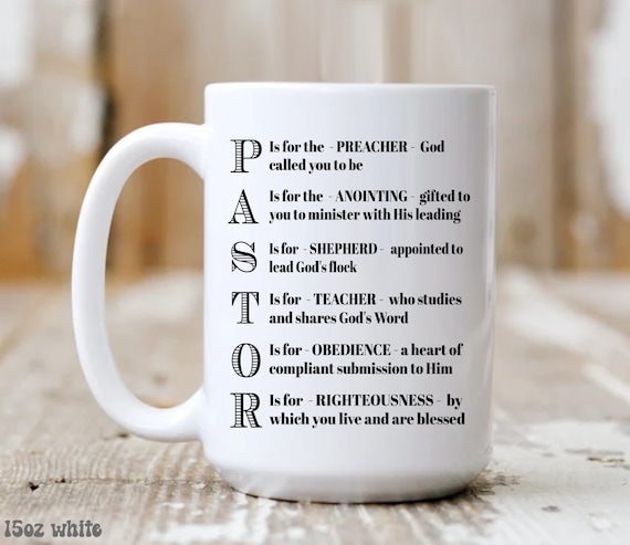 Mug for Pastor: Here the best Pastor drinks coffee - 11 ounces
