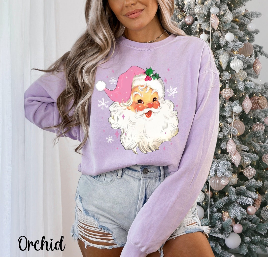 Santa face knit holiday sweater main image 1