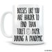 Boss Gift, Bosses Like You Harder to Find than Toilet Paper Mug Going Away Gifts for Boss Leave Gift, Funny Boss Thank You, Best Boss Ever # 