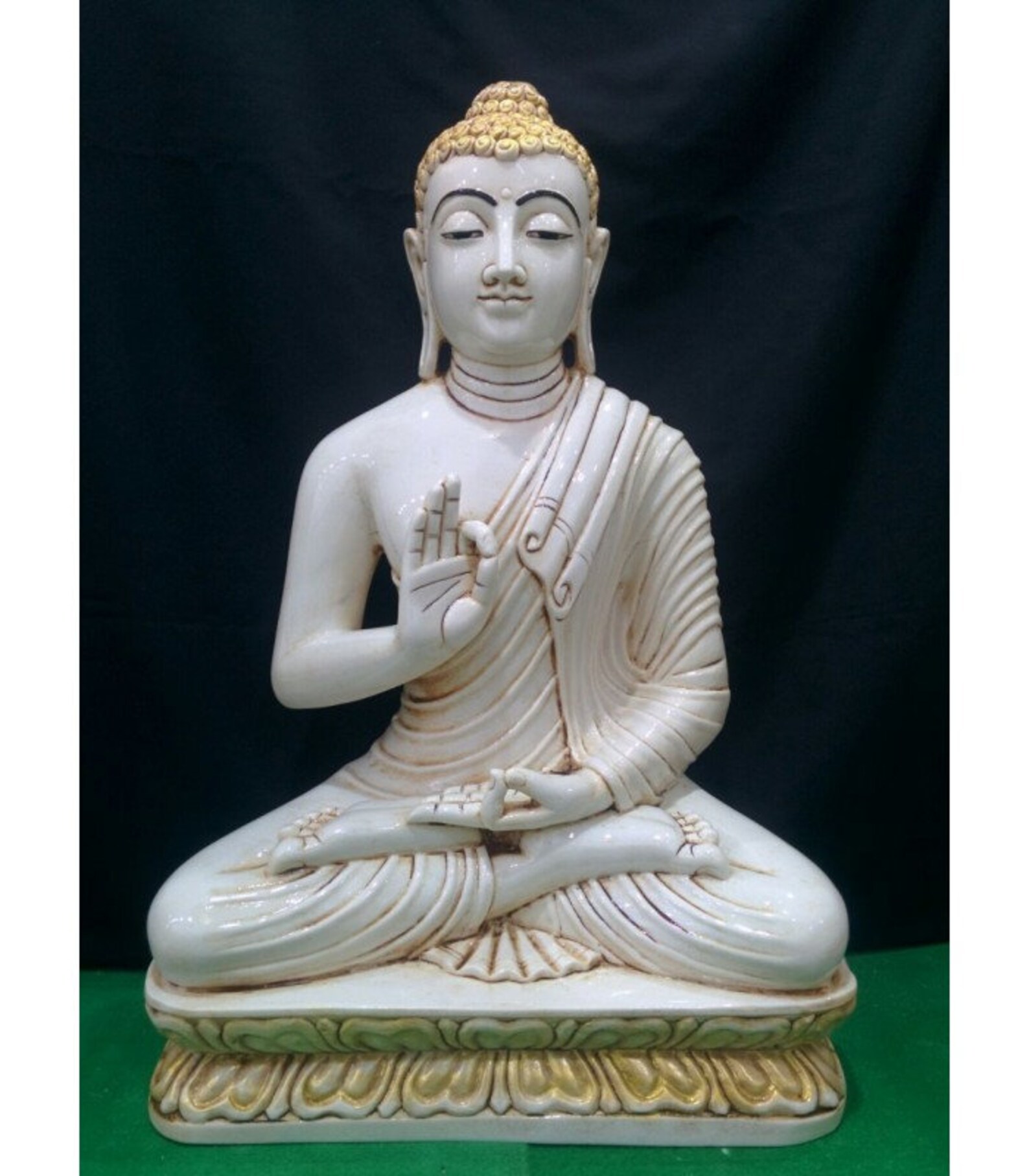 Handmade Marble Buddha Statue Etsy