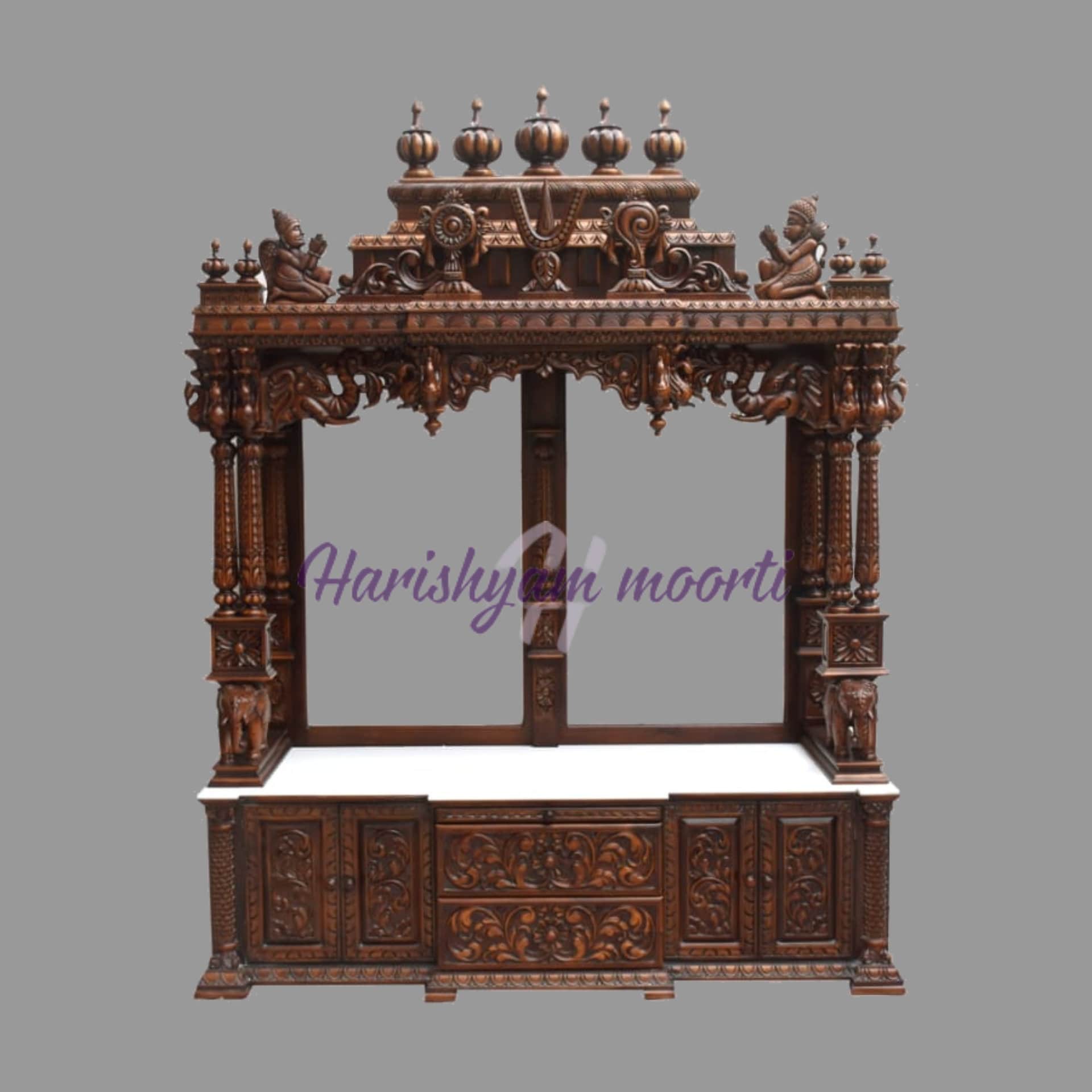 Large South Indian Style Wooden Altar for Home/ Pooja Etsy UK