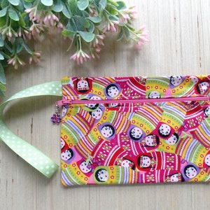 Russisches Puppen Armband - Matrouschka Federmäppchen - Russische Puppe Kosmetik Tasche - Matroschka Federmäppchen - Russische Puppe Kosmetik Tasche