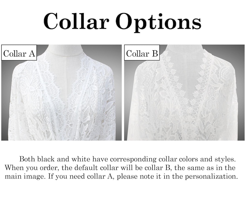 Long Black Lace Robe: Bridal Kimono, Party Gift image 11