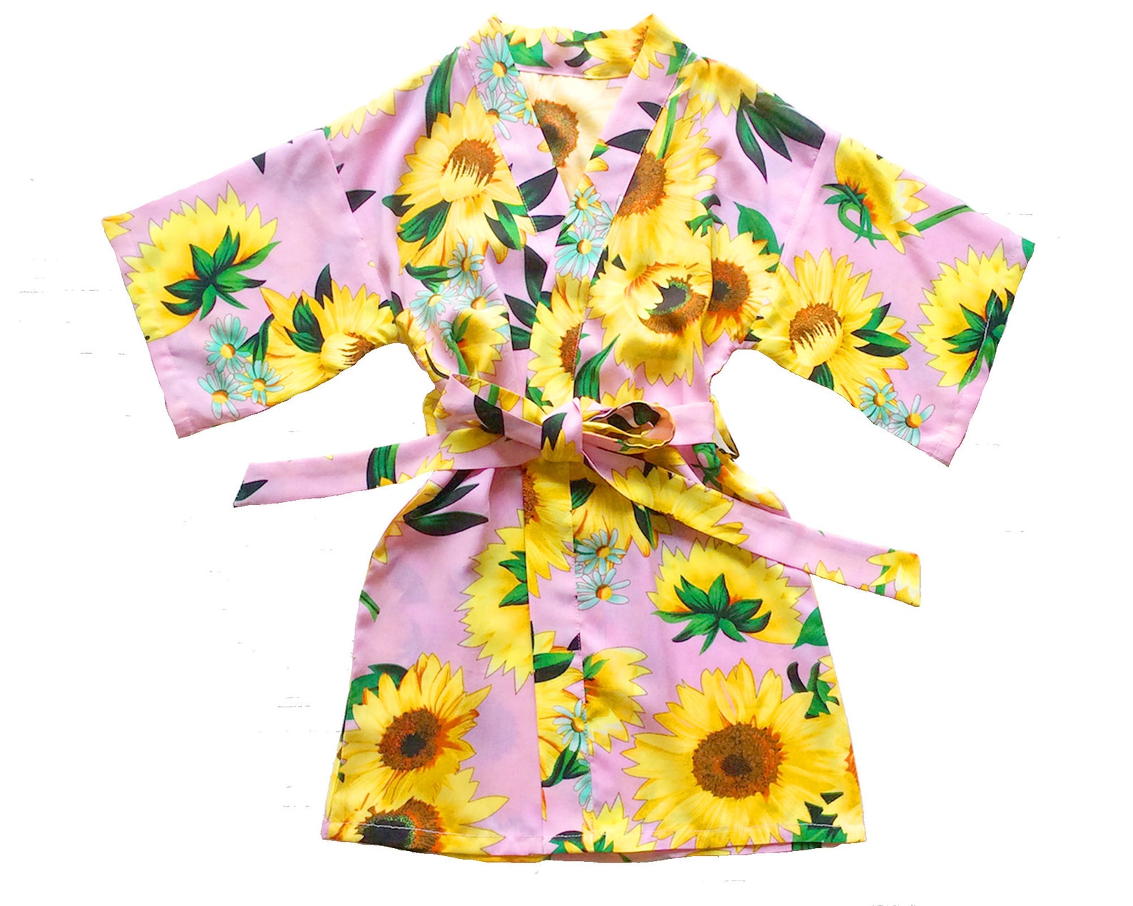 Sunflower Robe Women Kimono Robebridesmaid Floral Etsy Australia