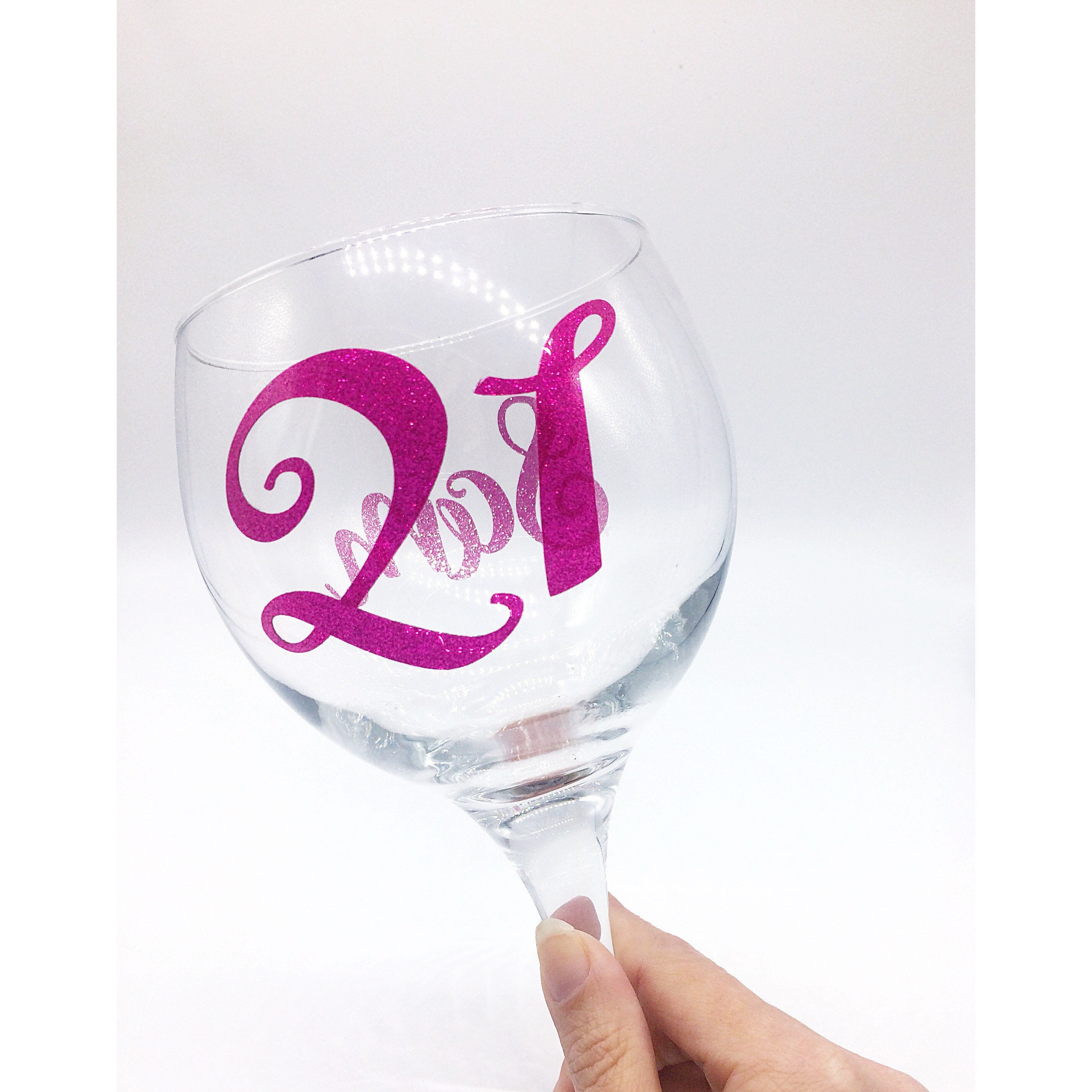 Download Hand Painted Personalised Birthday Wine Gift Glass 18th 21st 30th 40th 50th 60th Other Gift Party Supplies Home Garden
