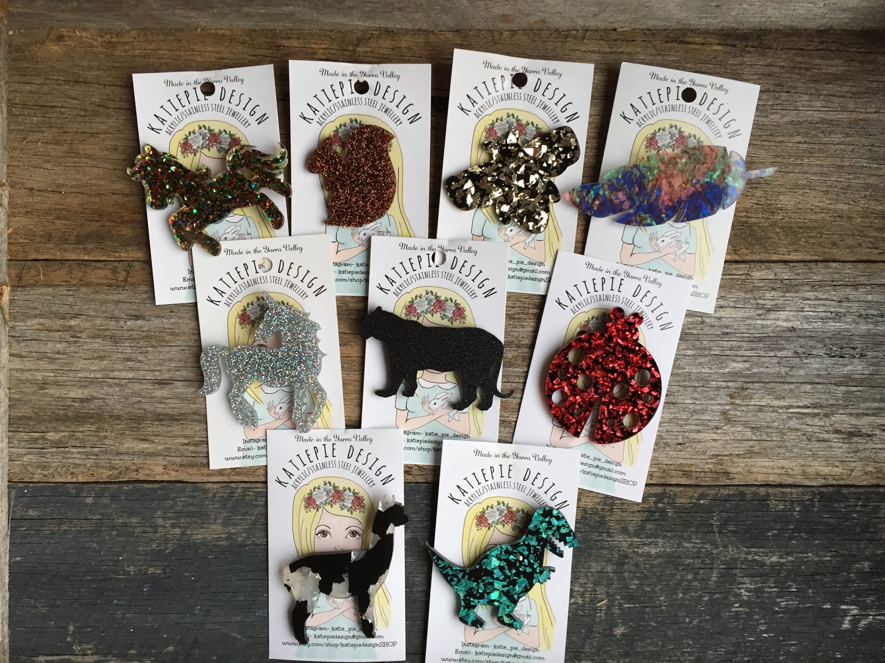 Assorted Brooches Etsy Australia