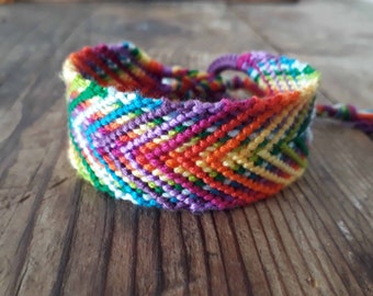 Rainbow Bracelet,  Friendship Bracelet,  Colorful, LGBT, Pride, Woven Bracelet, Friendship Bracelet