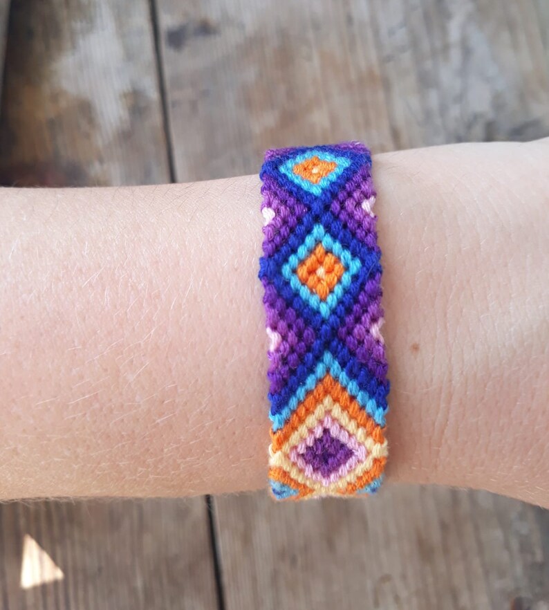 Ethnic Summer Bracelet Blue Pastel Bracelet Bestfriend Bracelet Friendship Bracelet Jewellery Multicolor Bracelet Woven Anklet