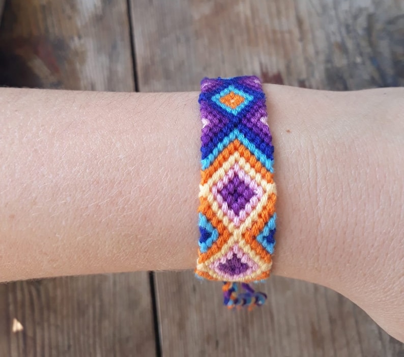 Ethnic Summer Bracelet Blue Pastel Bracelet Bestfriend Bracelet Friendship Bracelet Jewellery Multicolor Bracelet Woven Anklet