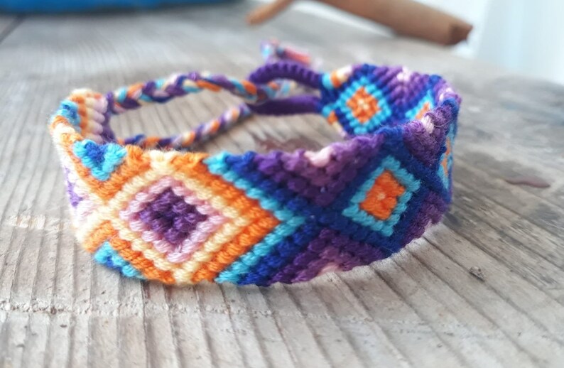 Ethnic Summer Bracelet Blue Pastel Bracelet Bestfriend Bracelet Friendship Bracelet Jewellery Multicolor Bracelet Woven Anklet