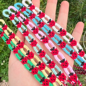 Lady Bug Bracelet | Friendship Bracelet | Handmade Woven | Lady Bug Pattern | Woven Bracelet
