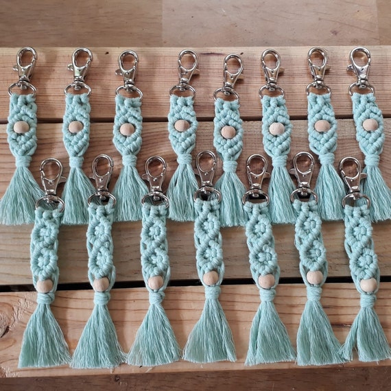 Bulk Macrame Keychains Keychain Macrame Bulk Keychains Etsy