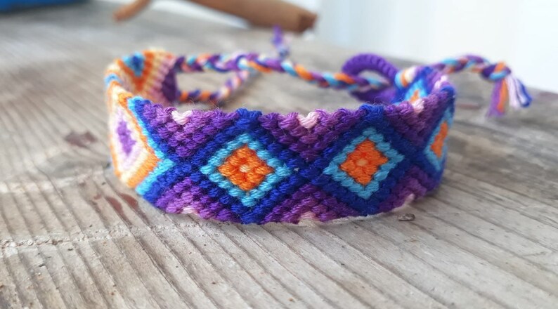 Ethnic Summer Bracelet Blue Pastel Bracelet Bestfriend Bracelet Friendship Bracelet Jewellery Multicolor Bracelet Woven Anklet