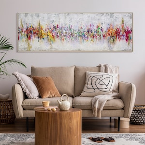 Framed painting on canvas original, Abstract wall art, Textured art for housewarming gift, Home decor, Farmhouse wall decor, Office decor