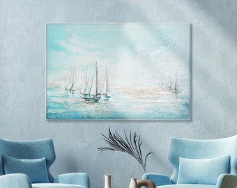Framed painting on canvas, Wall art living room,  Handpainted abstract painting, Wall art living room, Large Interior Art, Textured wall art
