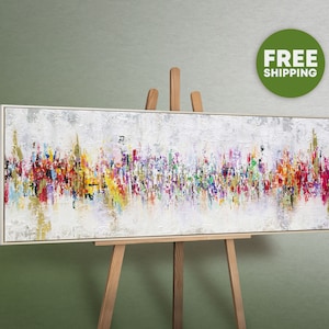 Moderne abstrakte Kunst für die Wohnzimmer Wanddekoration, handgemaltes Gemälde zur Gestaltung stilvoller und zeitgenössischer Wohnräume, ideal für Kunstliebhaber und moderne Innenarchitektur.gerahmtes Bild